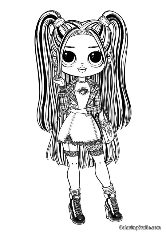 LOL OMG Alt-Pige - Farvelægningsside