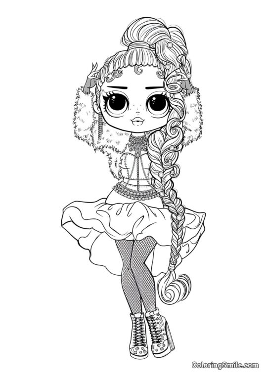 LOL OMG Podium Gudinde - Farvelægningsside