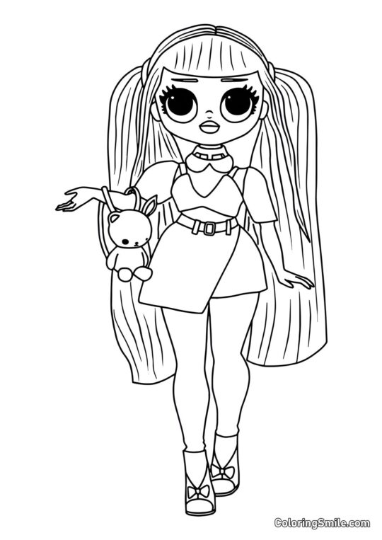 LOL OMG Sød Karamel - Farvelægningsside