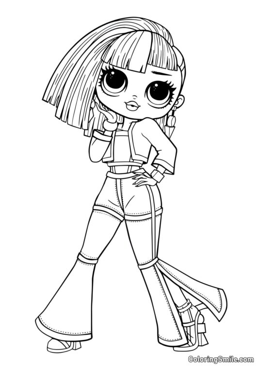 Engle LOL OMG Lygter - Farvelægningsside