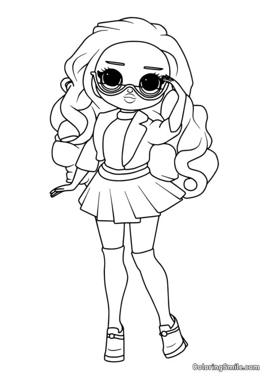 LOL OMG Skole Reporter - Farvelægningsside