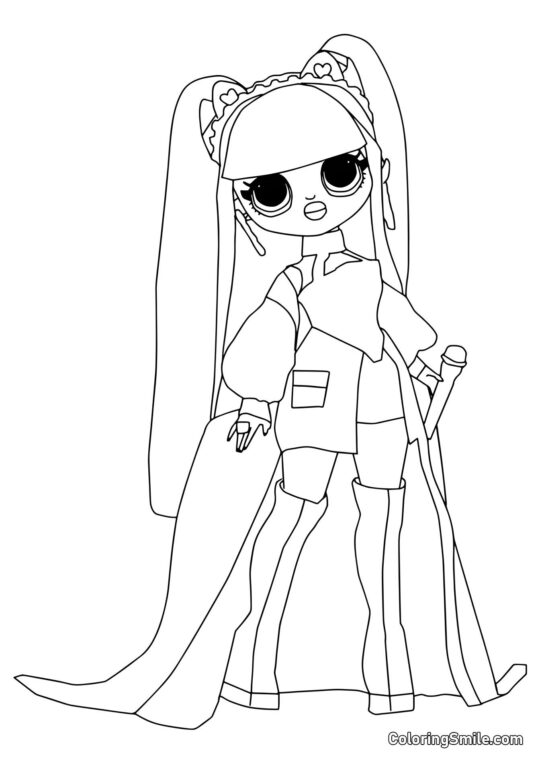 LOL OMG Kitty K - Farvelægningsside