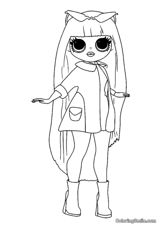 LOL OMG Optrækkelig Baby Groovy - Farvelægningsside