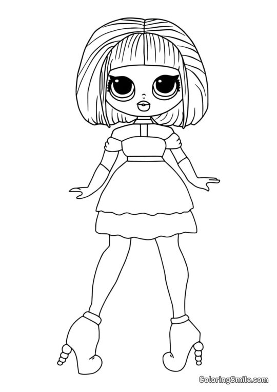 LOL OMG Store Søster Sukker - Farvelægningsside