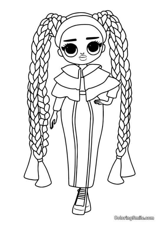 LOL OMG Store Søster Glans - Farvelægningsside