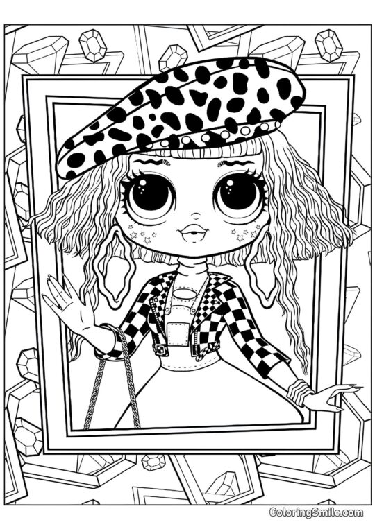 LOL OMG Neonlicious i Ramme - Farvelægningsside