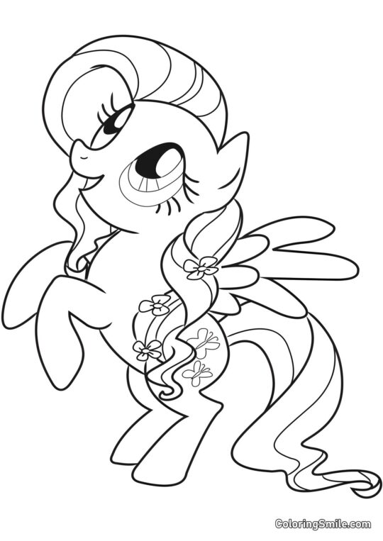Fluttershy Pony Fluttershy Pony - Farvelægningsside