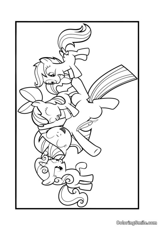 Glade Ponies Glade Ponies - Farvelægningsside