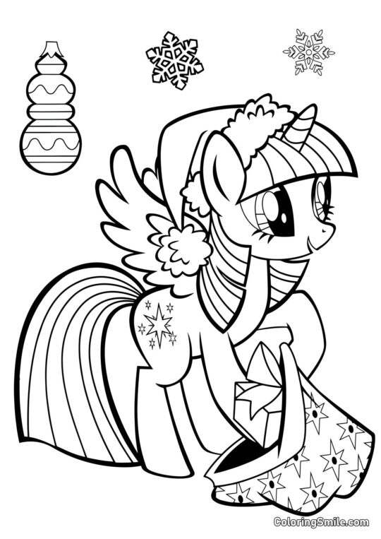 Glitrende med Nytårs Gaver Glitrende med Nytårs Gaver - Farvelægningsside