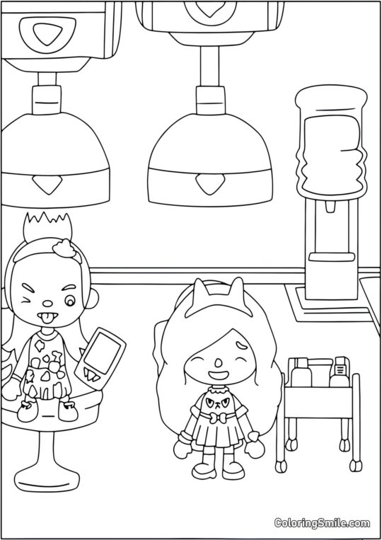 Toca Boca livssalon Toca Boca livssalon - Farvelægningsside