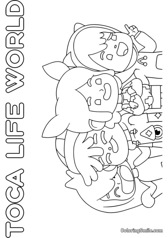 Toca Boca Liv Verden Toca Boca Liv Verden - Farvelægningsside