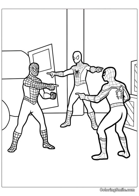 Spider-Man meme Spider-Man meme - Farvelægningsside