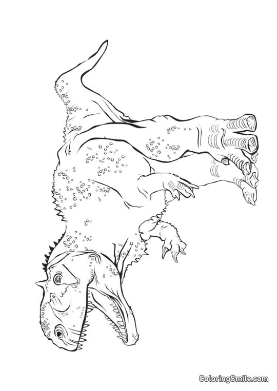 Rajasaurus - Farvelægningsside