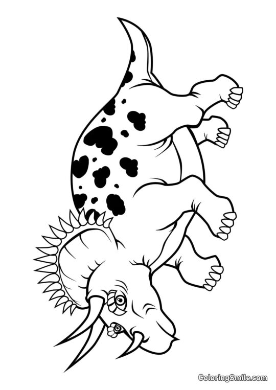 Triceratops - Farvelægningsside