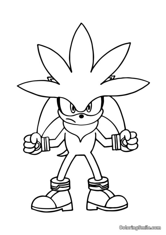 Pindsvin Silver - Farvelægningsside