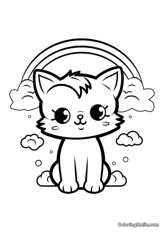 Killing og Regnbue - Farvelægningsside