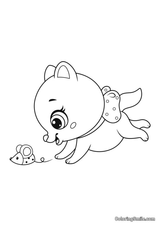 Killing og Mus - Farvelægningsside