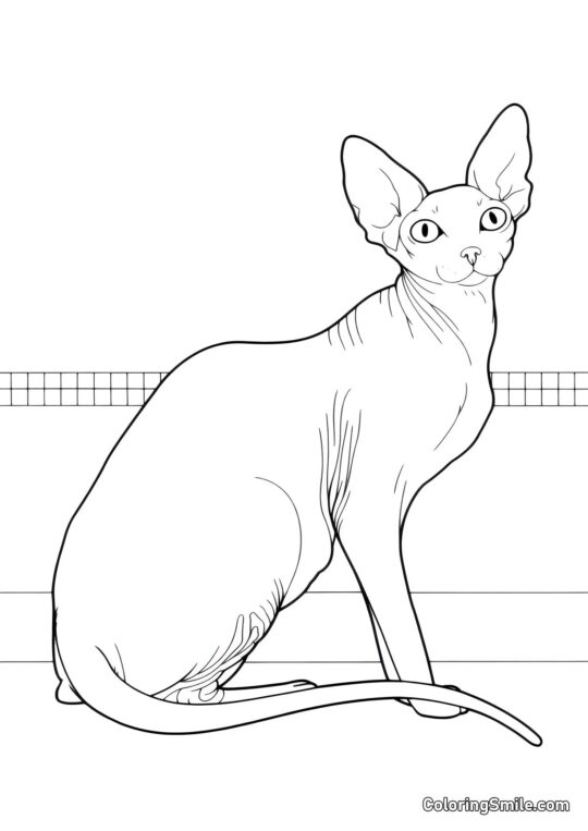 Kongelig Race Kat - Farvelægningsside