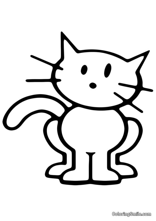 Schematic Kat - Farvelægningsside