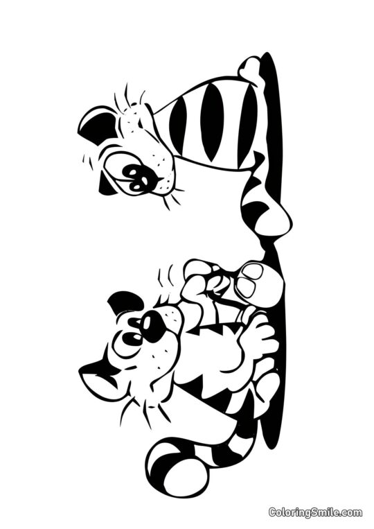 Stribede Killinger - Farvelægningsside