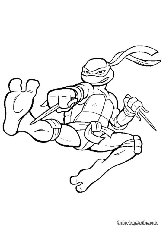 Raphael Slår Til Raphael Slår Til - Farvelægningsside