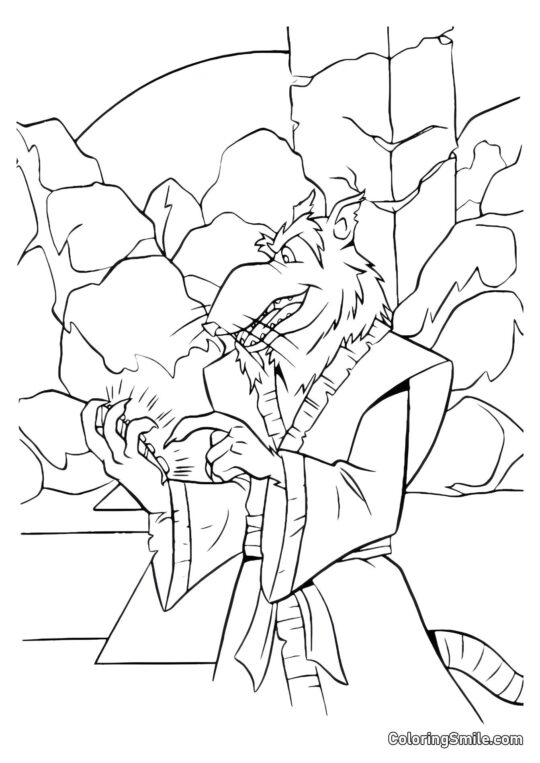 Splinter i Kloakken Splinter i Kloakken - Farvelægningsside