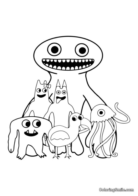 Banban karakterer 2 - Farvelægningsside