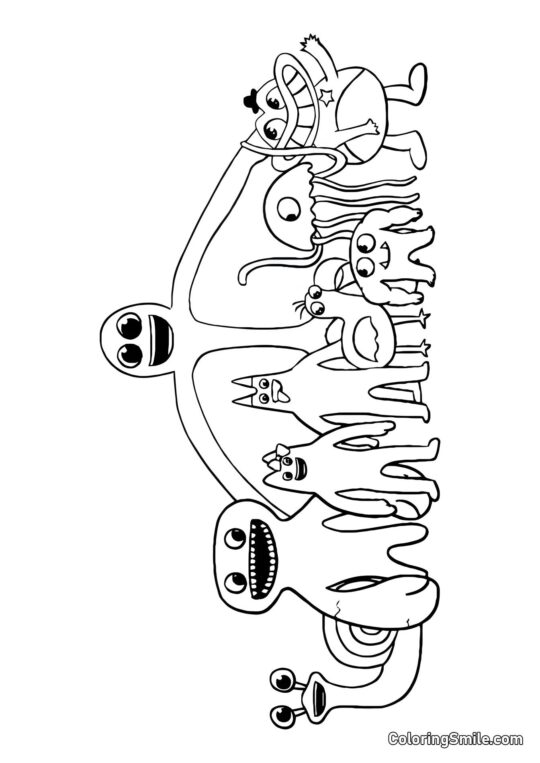 Banban børnehave team - Farvelægningsside