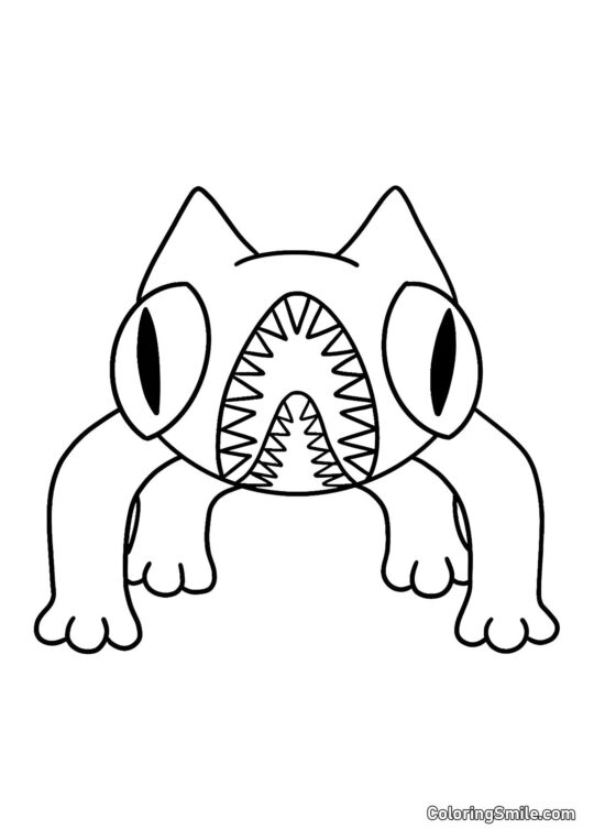 Lazcat fra Banban børnehave - Farvelægningsside