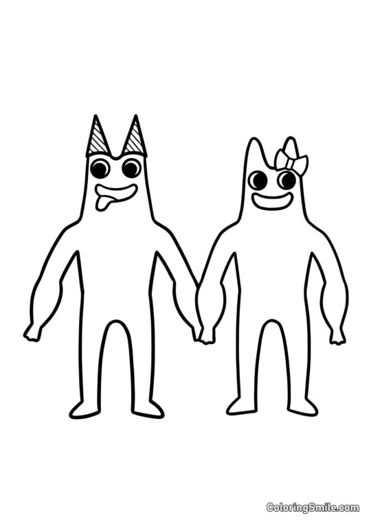 Banban og Banbalina - Farvelægningsside