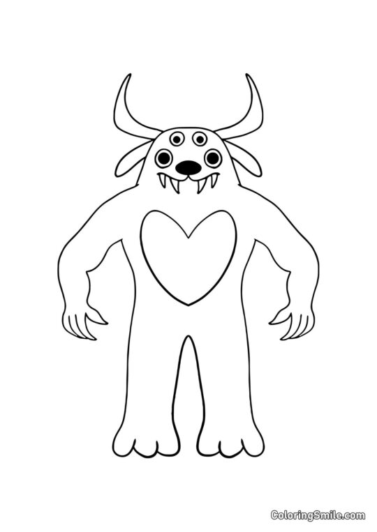 Doktor Fluffy Pants fra Banban børnehave - Farvelægningsside