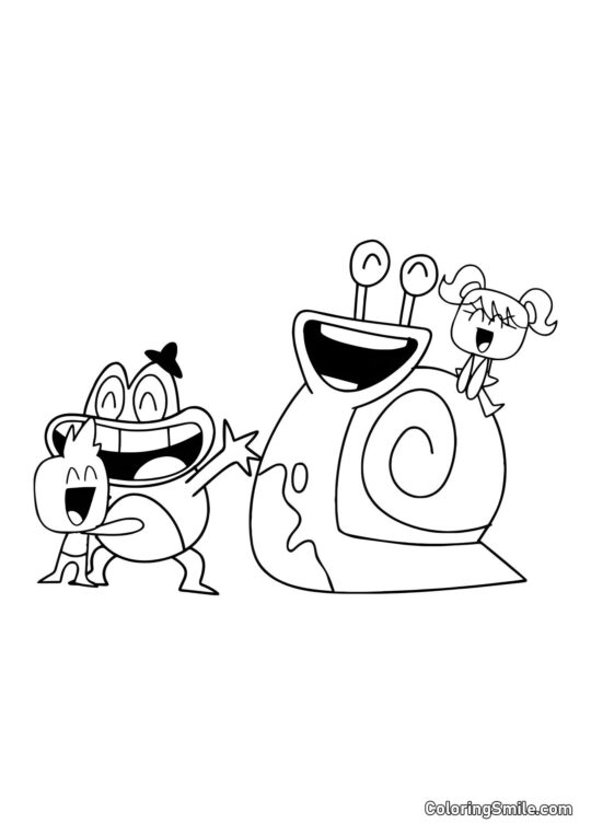 Søde helte fra Banban børnehave 2 - Farvelægningsside