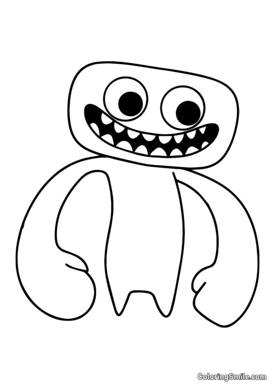 Smilende Jumbo Josh - Farvelægningsside