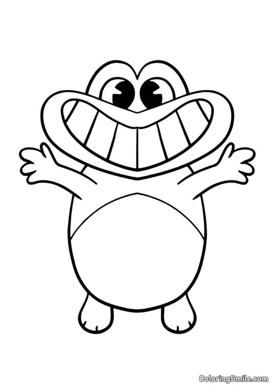 Smilende Sherif Jeff fra Banban børnehave - Farvelægningsside