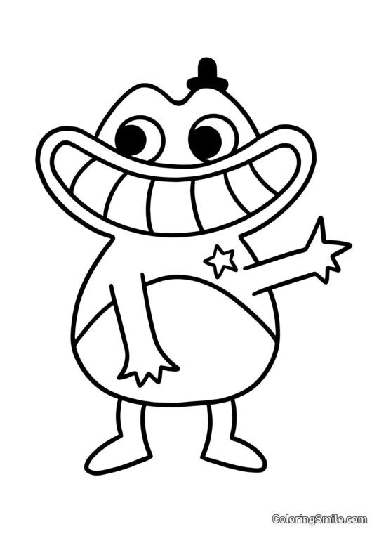 Sherif Jeff fra Banban børnehave - Farvelægningsside