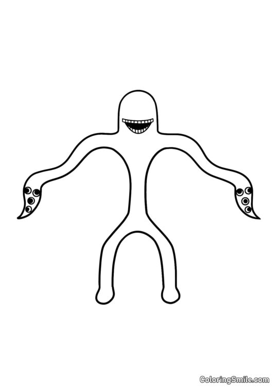 Lang Joe fra Banban børnehave - Farvelægningsside