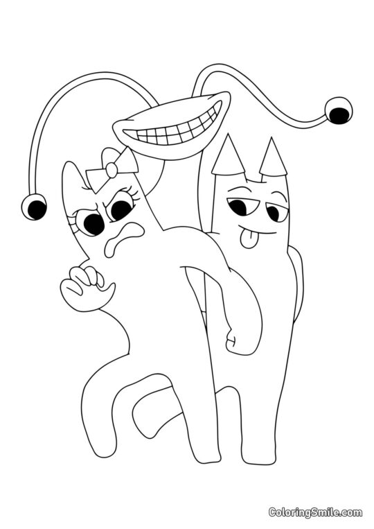 Banban, Banbalina og snegl Selene - Farvelægningsside