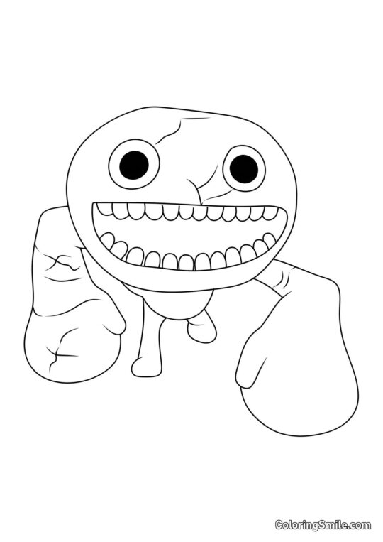 Kæmpe monster Jumbo Josh - Farvelægningsside