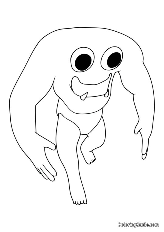 Kaptajn Violin fra Banban børnehave - Farvelægningsside