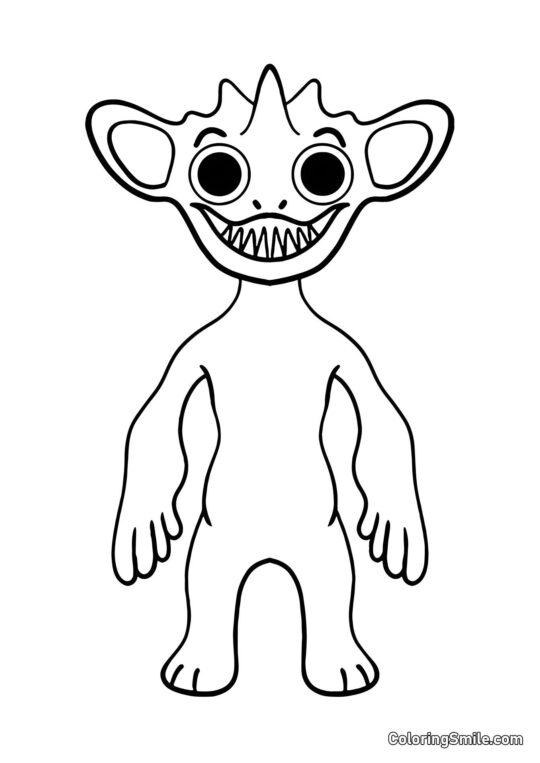 Smilende Miley fra Banban børnehave - Farvelægningsside