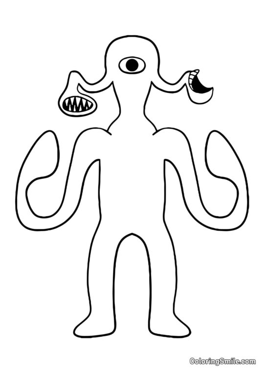 Giftig Geyser fra Banban børnehave - Farvelægningsside