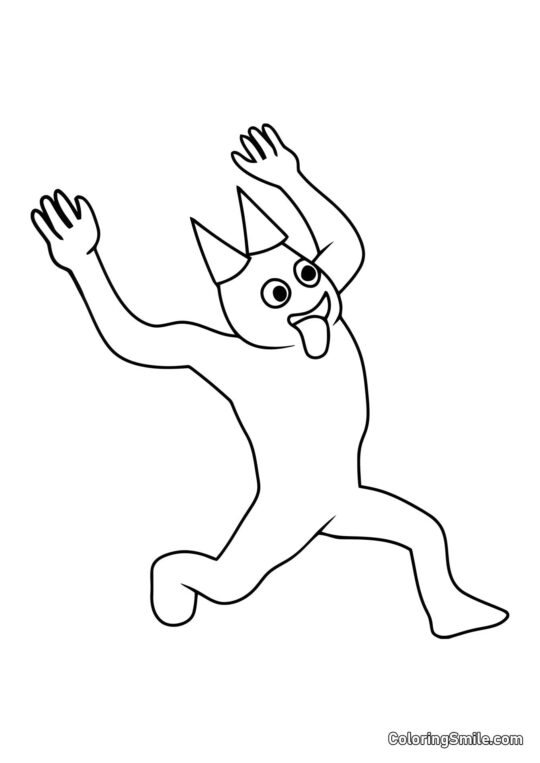 Banban løber - Farvelægningsside