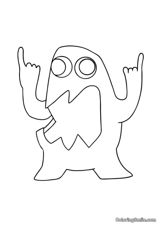 Stinkende Joel fra Banban børnehave - Farvelægningsside