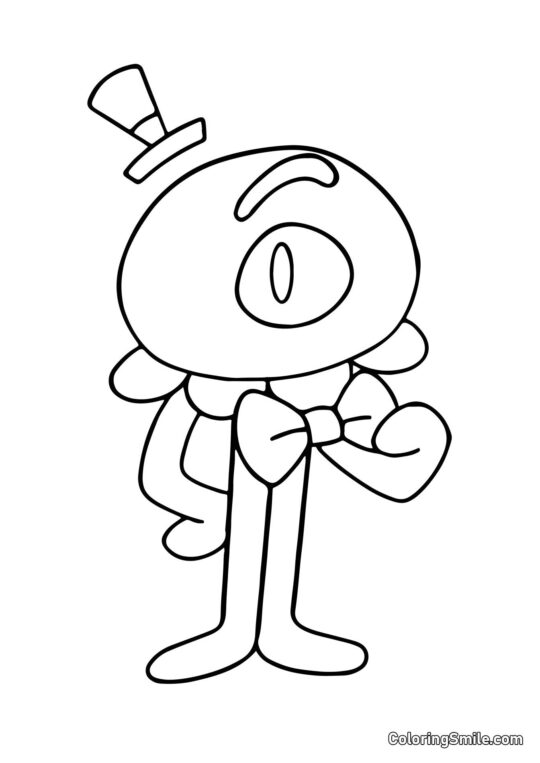 Stinger Flynn i kostume - Farvelægningsside