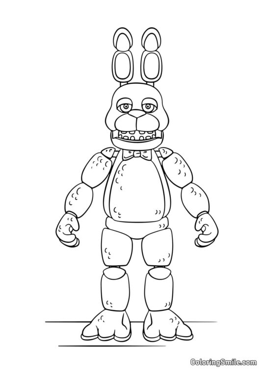 Animatronic Bonnie - Farvelægningsside
