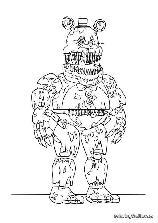 Rusty Freddy Fazbear - Farvelægningsside