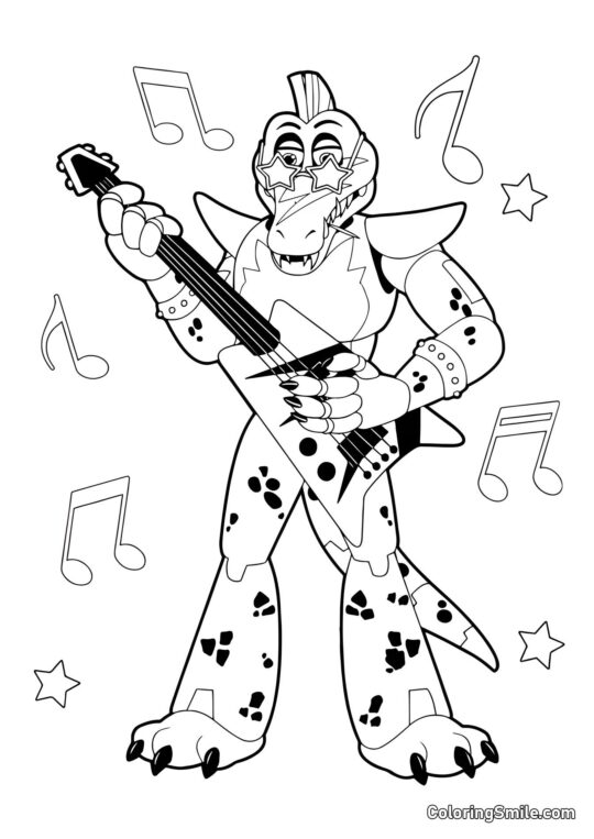 Animatronic Monty - Farvelægningsside