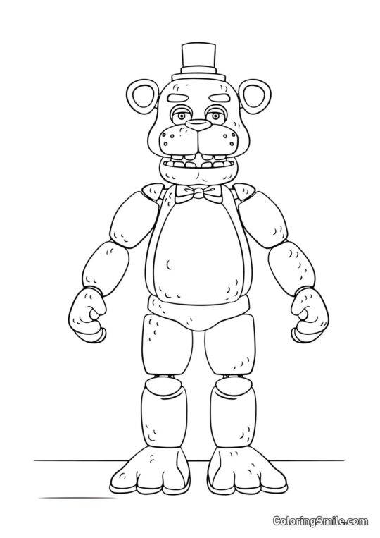 Animatronic Freddy - Farvelægningsside