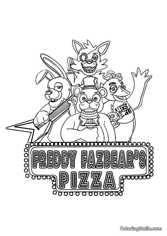 Freddy Fazbear’s Pizzeria - Farvelægningsside