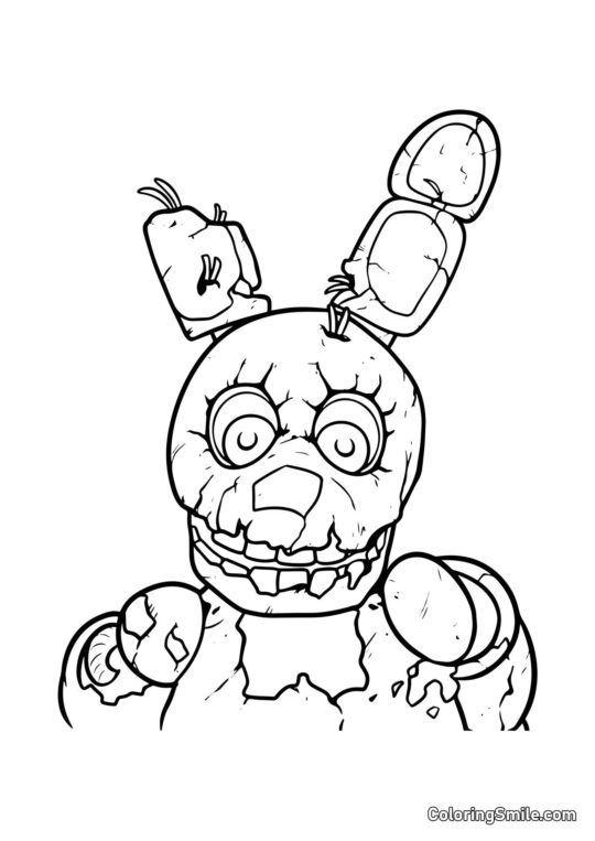 Springtrap fra FNAF - Farvelægningsside